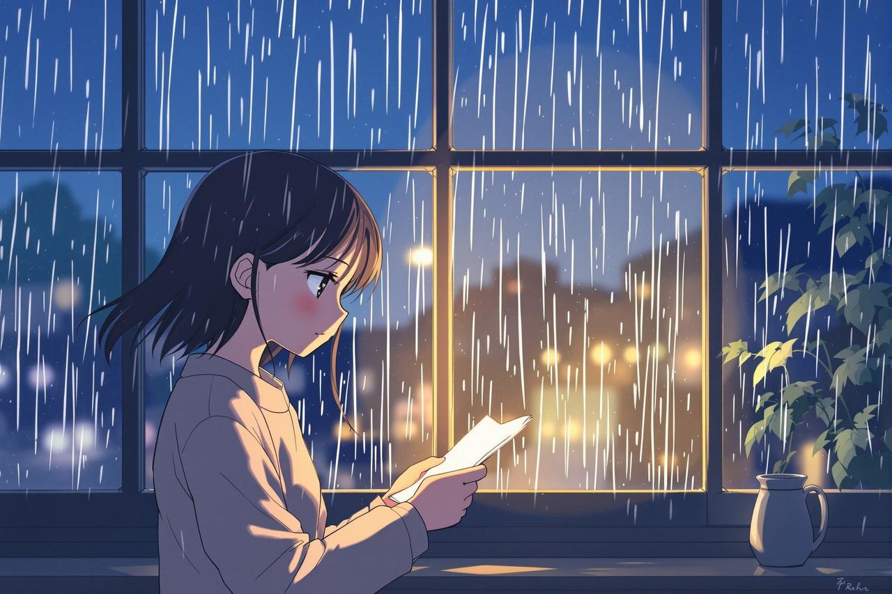短剧网 - 雨天的来信 - 深夜疗愈动漫短剧封面